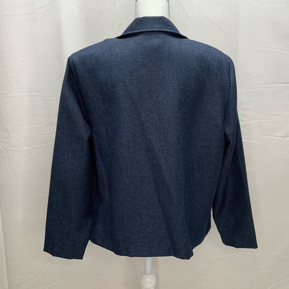 Willow Ridge // Vintage Chambray Poly Jacket, Size 12 - Picture 4 of 7